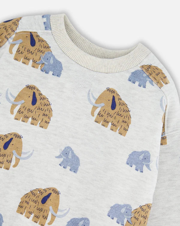 Deux Par Deux - Long Sleeve Crew Neck - Mammoths