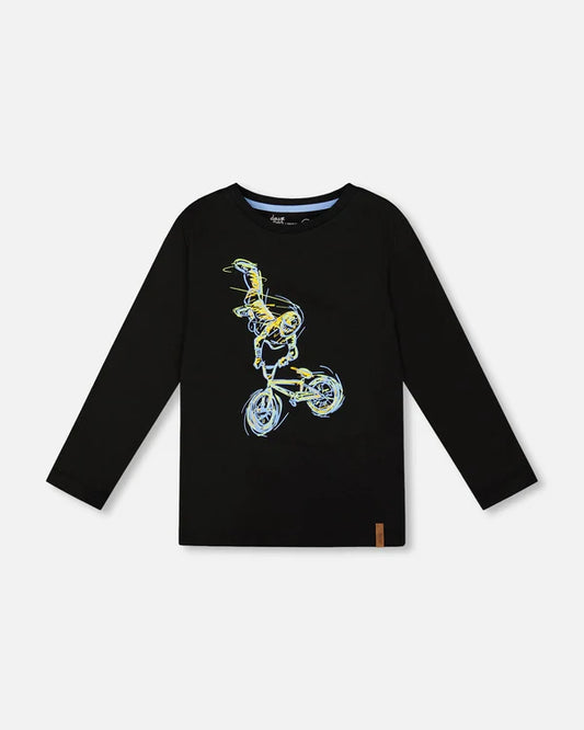Deux Par Deux - Long Sleeve Tshirt - Black