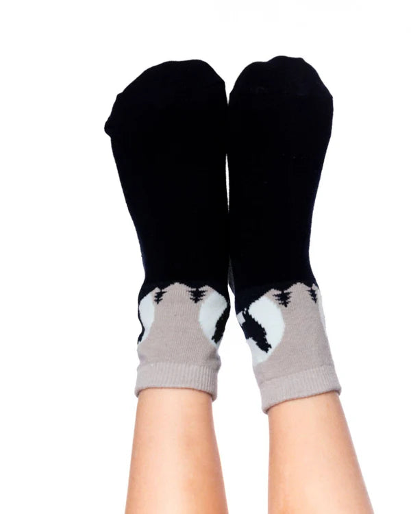 Deux Par Deux - 3 pck Knit Socks - Blue