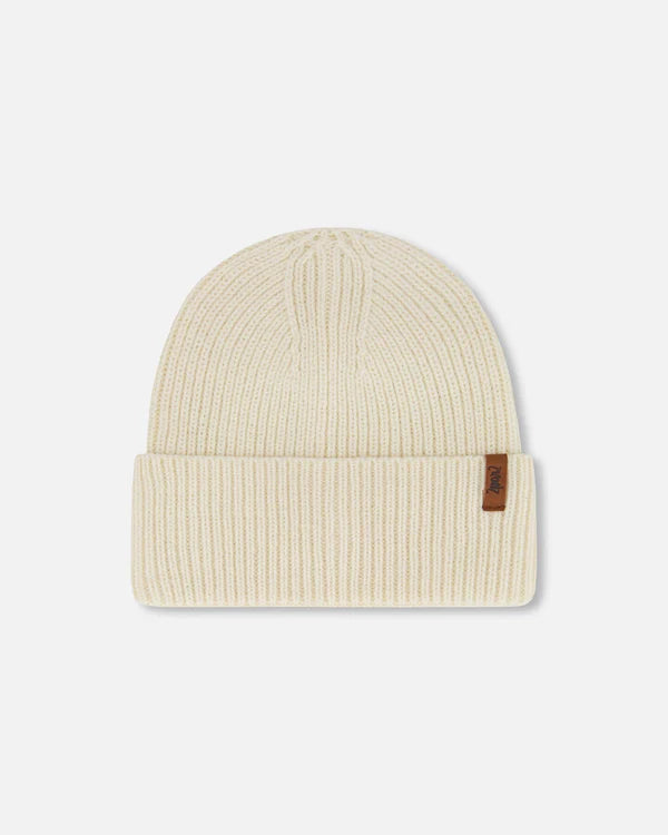 Deux Par Deux - Mid-Season Knit Hat - Light Beige