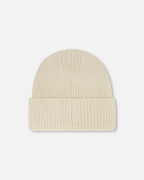 Deux Par Deux - Mid-Season Knit Hat - Light Beige