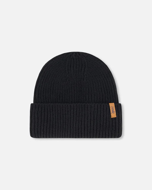 Deux Par Deux - Mid-Season Knit Hat - Black