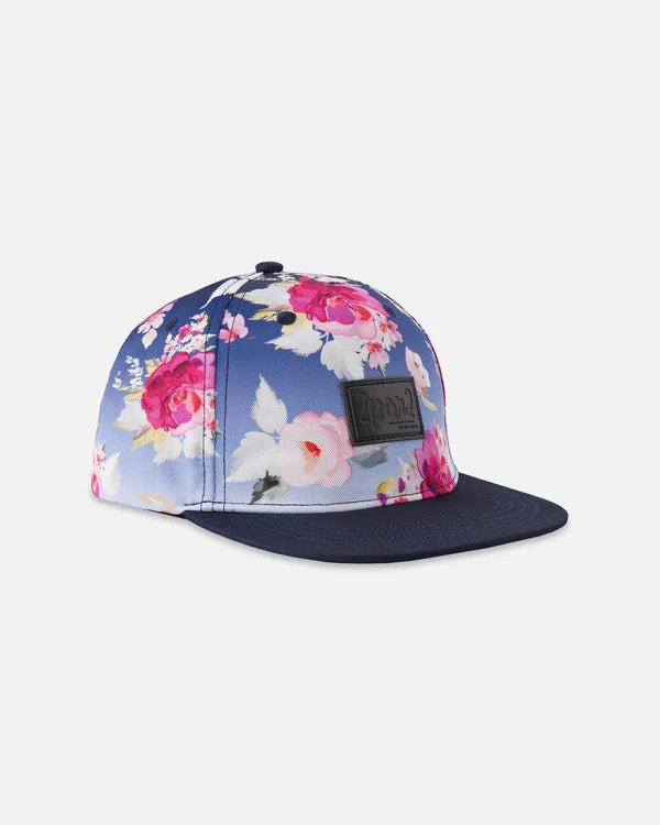 Deux par Deux - Cap - Blue Rose Print