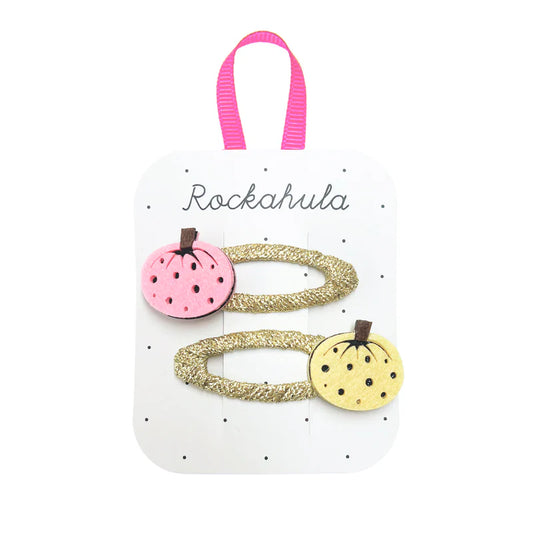 Rockahula - Hair Clips - Spotty Pumpkin