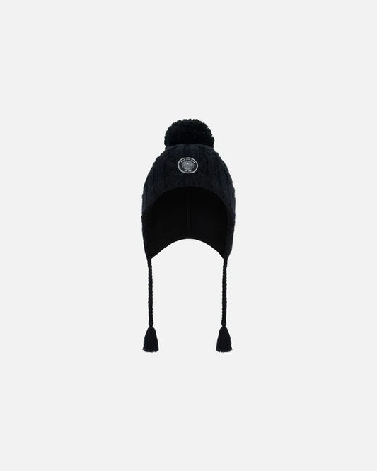 Deux Par Deux - Peruvian Knit Hat - Black
