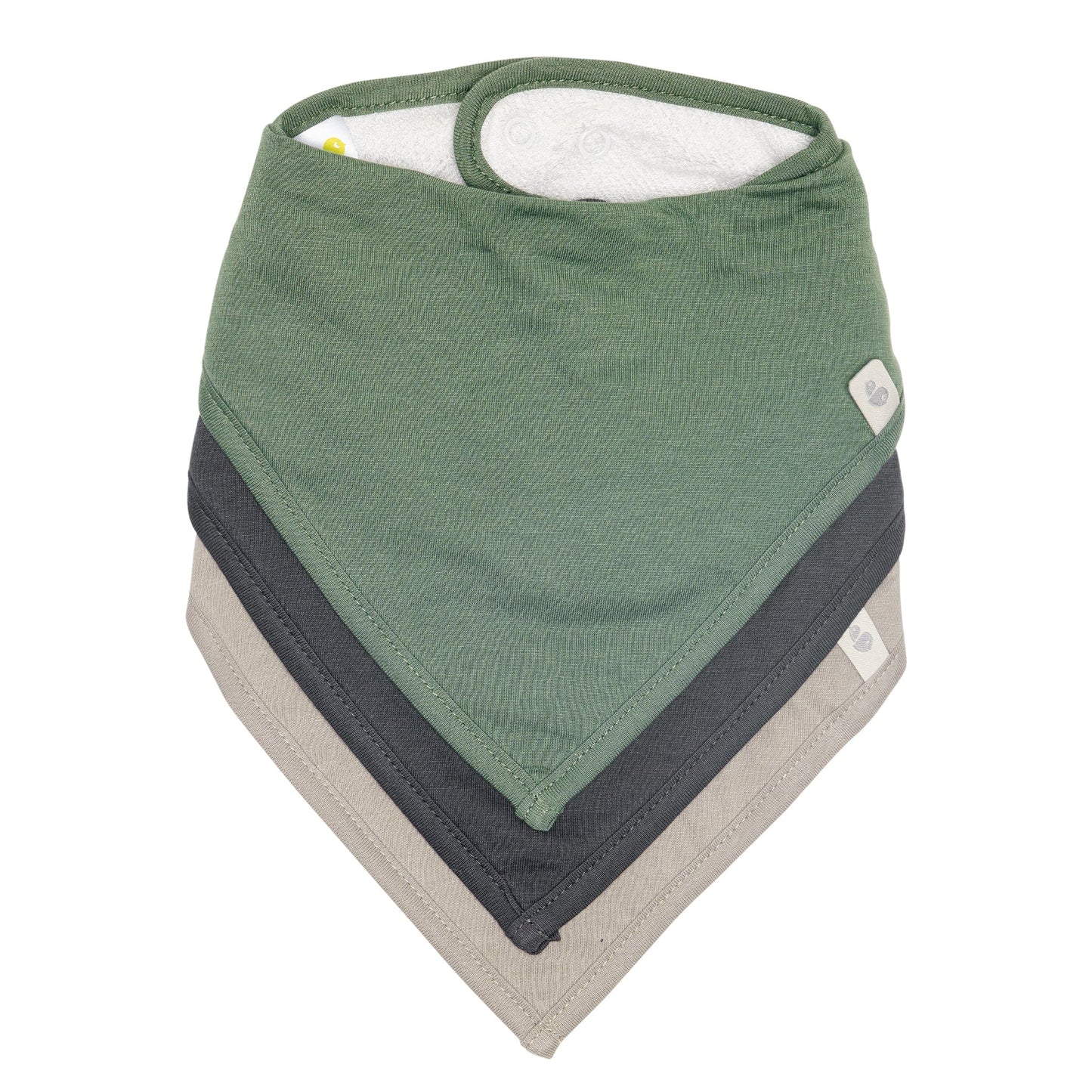 Perlimpinpin - Bamboo Bib 3 pack - Moon, Charcoal & Helicopter