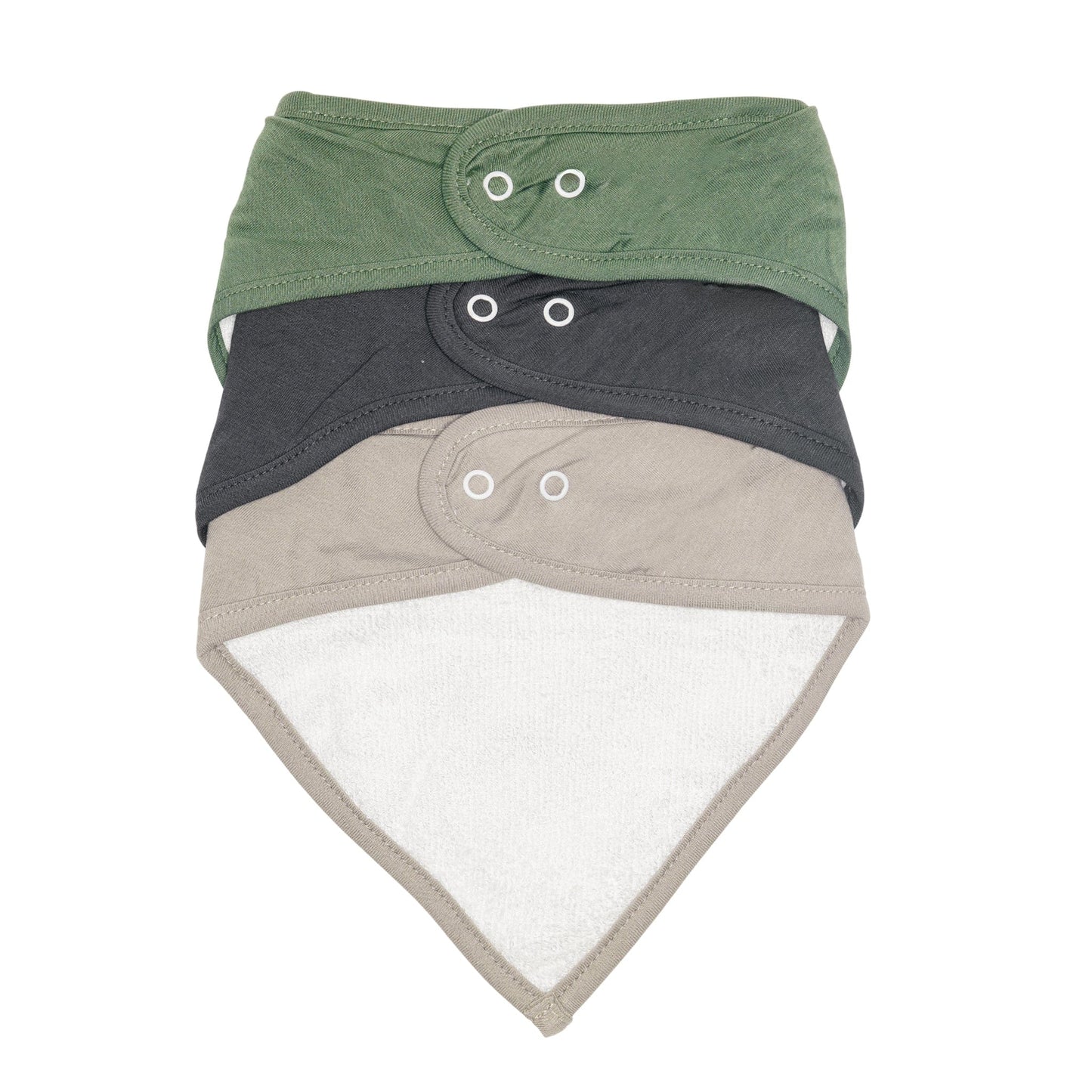 Perlimpinpin - Bamboo Bib 3 pack - Moon, Charcoal & Helicopter