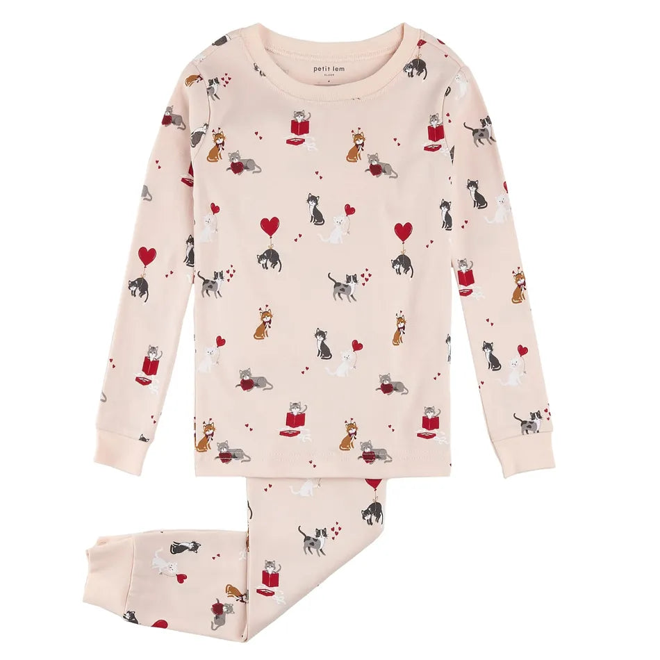 Petit Lem - Cotton Pajamas - Meowentine