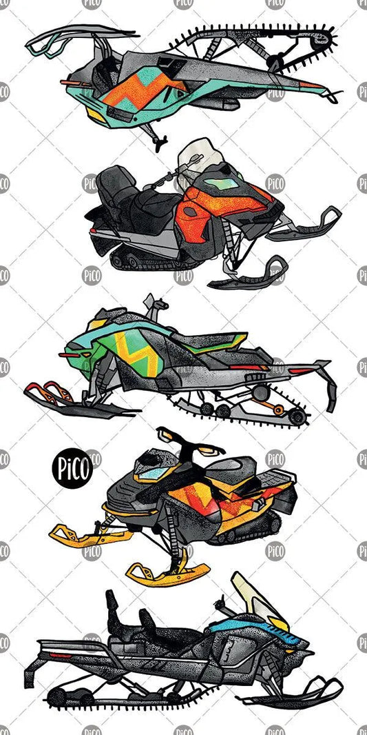 Pico - Temporary Tattoos  - Fun Snowmobiles