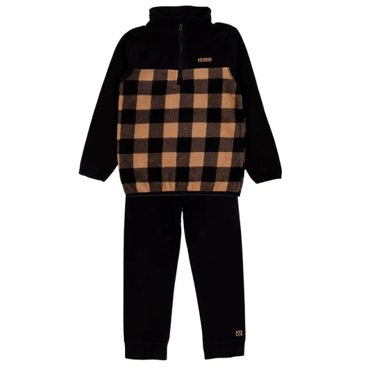 Nano - Plaid Fleece Base Layer/Ensemble Thermal Carreaux