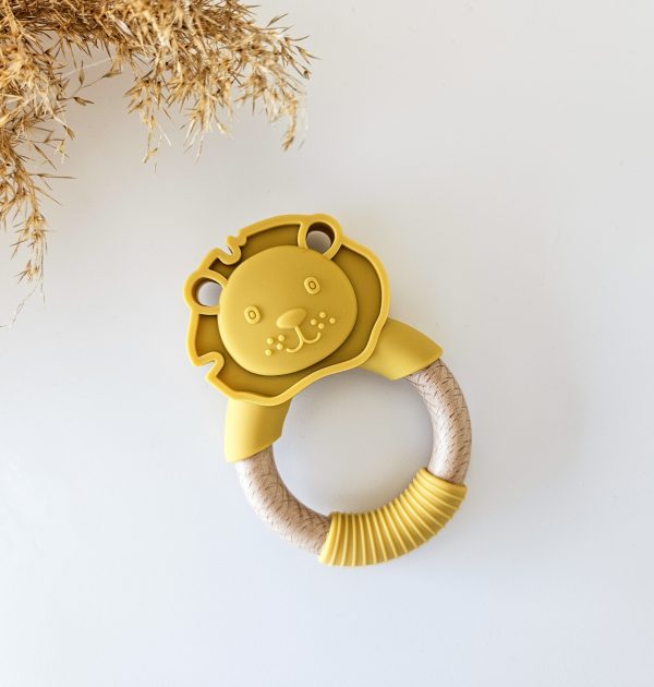 Jululu Lion Teether Mustard