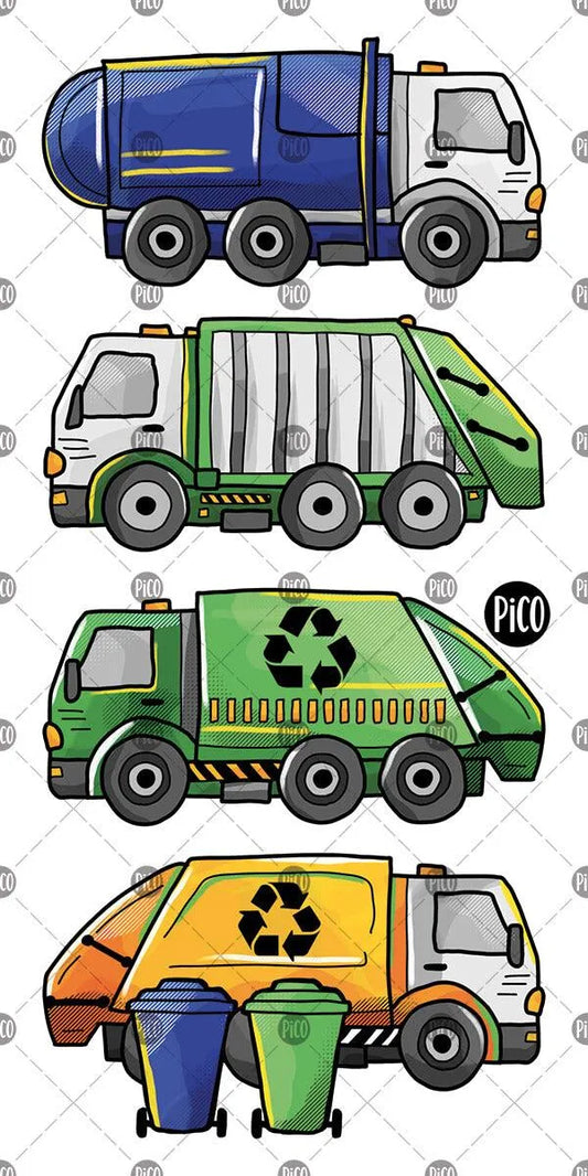 Pico - Temporary Tattoos  - The Recycling Trucks