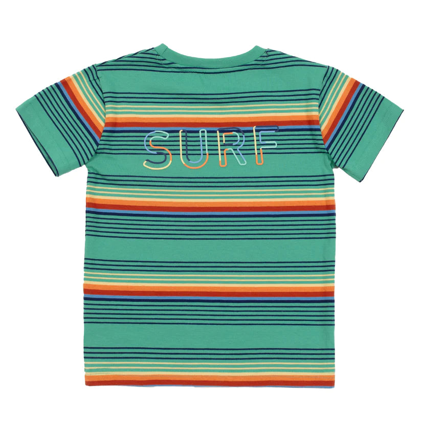 NANO - Mediterranean Striped T-Shirt/NANO - T-shirt Garçons Menthe