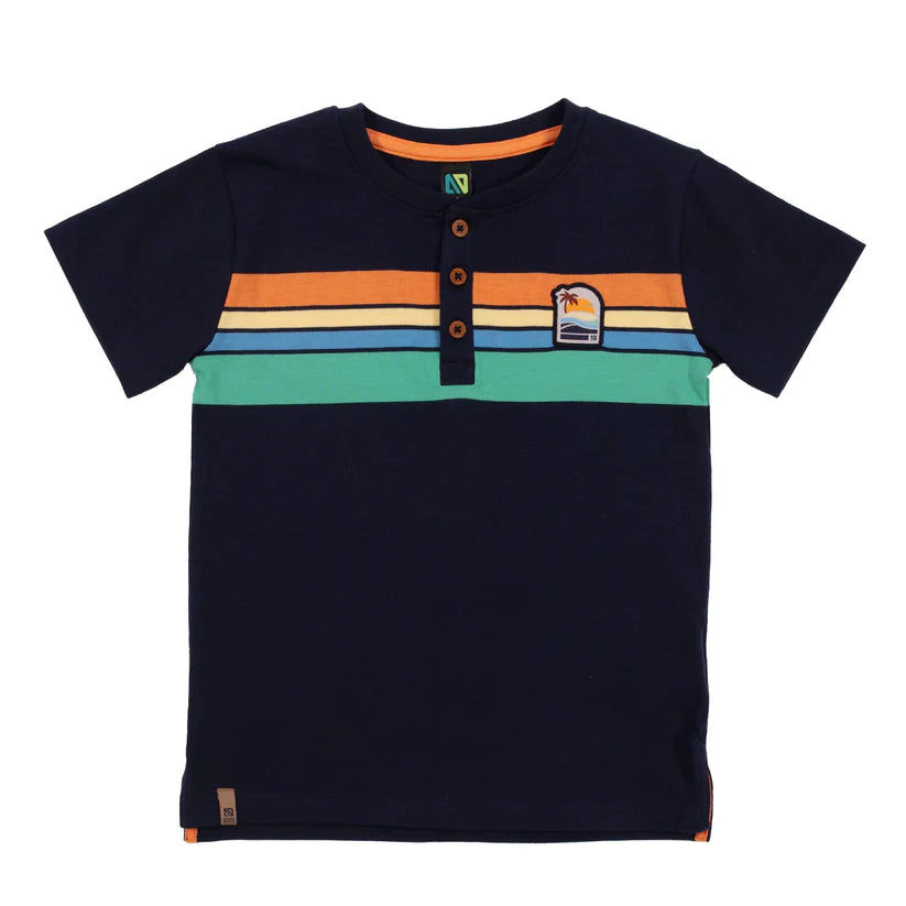 NANO - Mediterranean Henley T-Shirt/NANO - T-shirt Garçons Marine