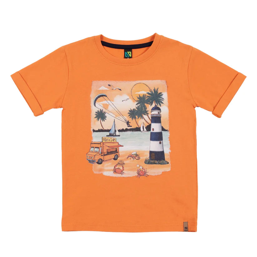 NANO - Mediterranean T-Shirt/NANO - T-shirt Méditerranée Orange