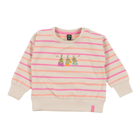 Nano - Small Flower Sweater - Beige
