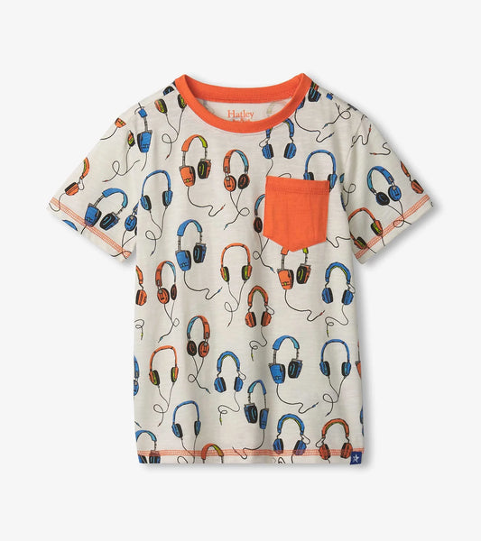 Hatley - Graphic Tee - Big Headphones