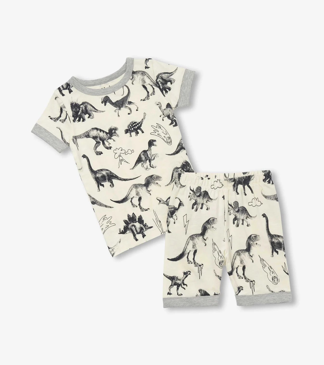 Hatley - Cotton Short Pajamas - Dino Extinction