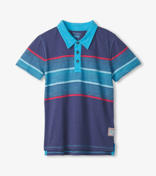 Hatley - Polo Tee - Norse Blue Stripes