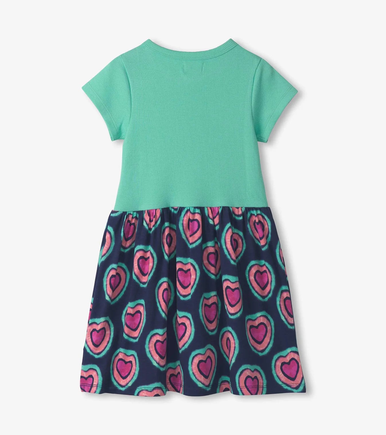 Hatley - Mixed Fabric Dress - Glowing Hearts