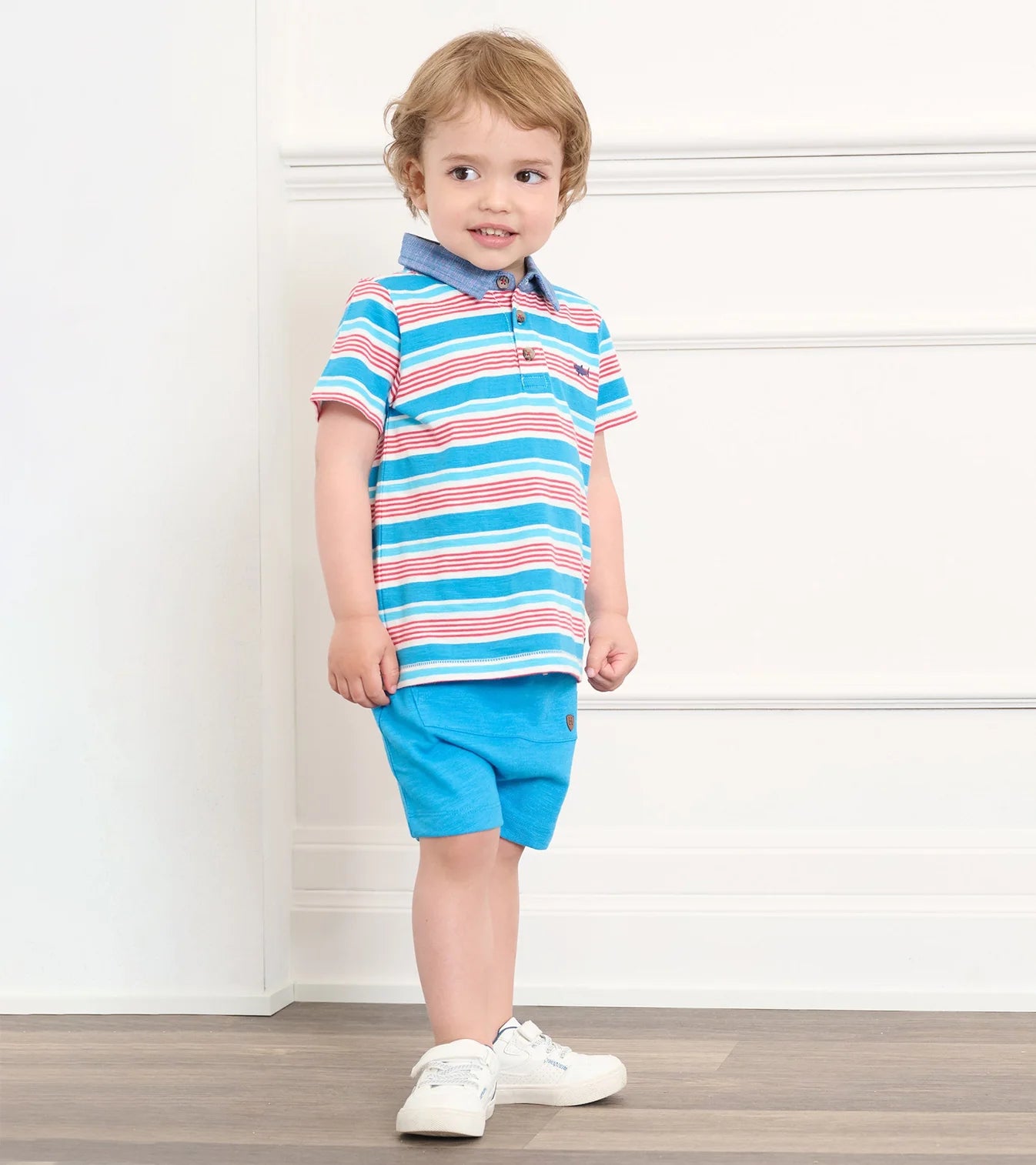 Hatley - Polo Tee - Mediterranean Stripes