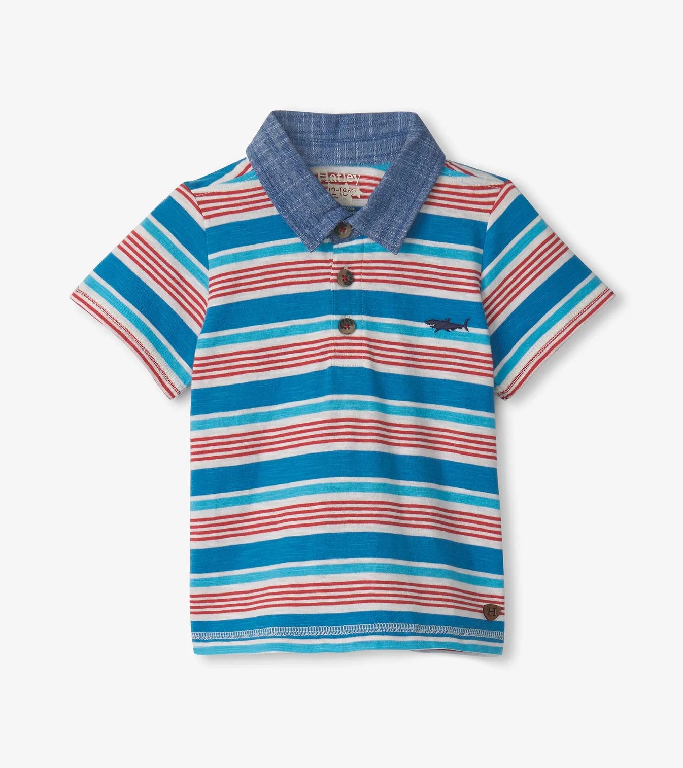 Hatley - Polo Tee - Mediterranean Stripes