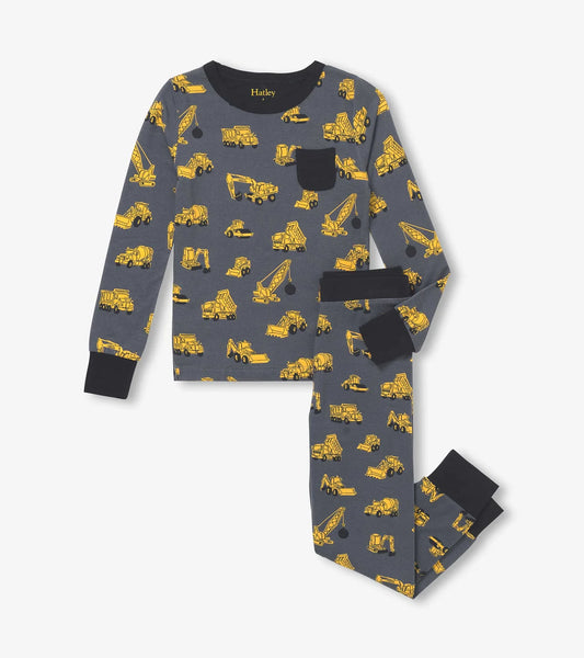 Hatley - Bamboo 2pc Pajamas - Under Construction