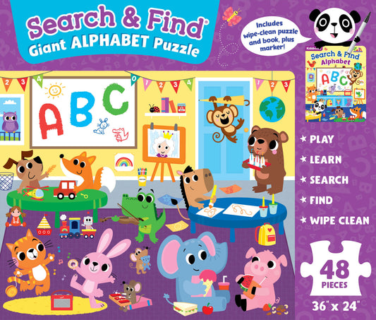 Search & Find Giant Alphabet 48-Piece Jigsaw Puzzle