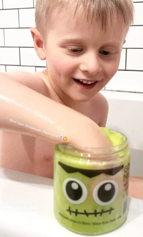GOMMEE | HALLOWEEN Slime Bucket with Slimy Worms Frankenstein