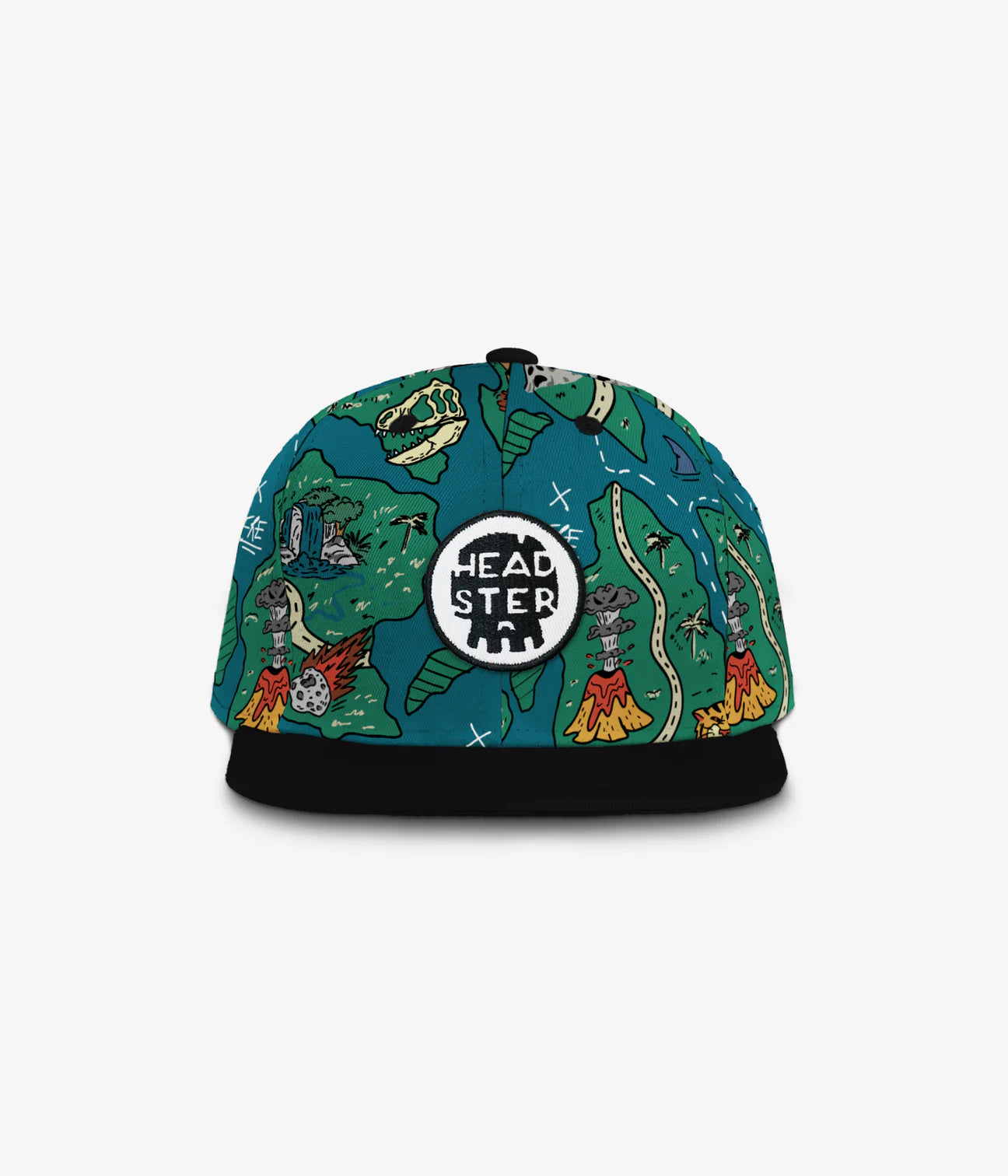 Headster - Treasure Map Snapback - Teal Steal