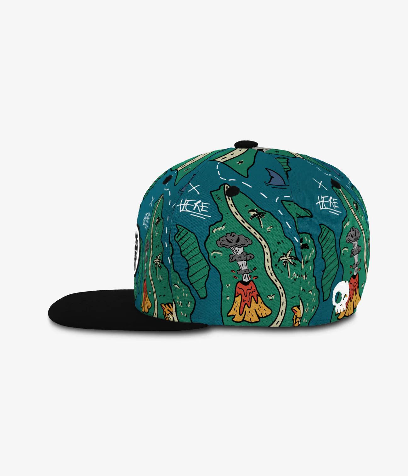 Headster - Treasure Map Snapback - Teal Steal