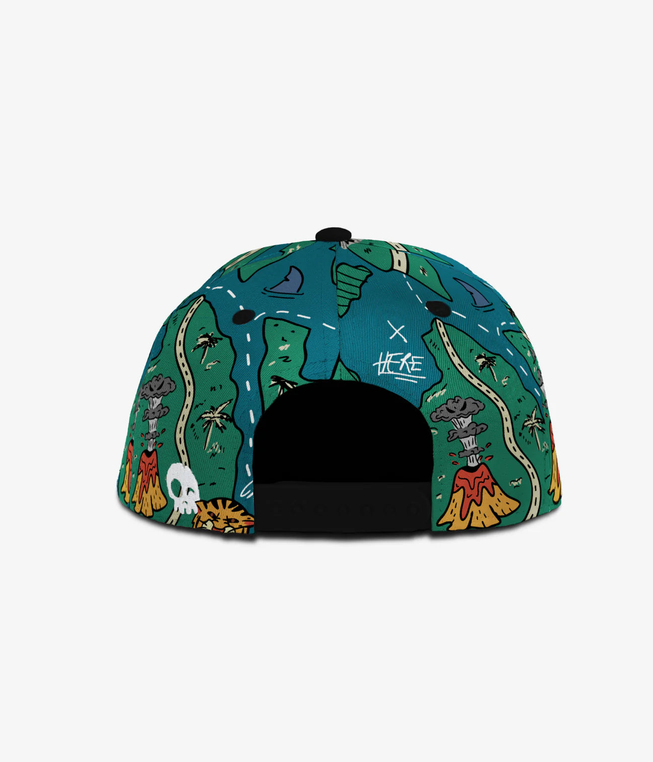 Headster - Treasure Map Snapback - Teal Steal