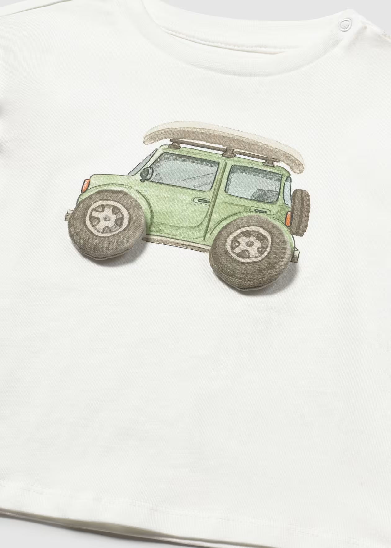 Mayoral - Applique Tshirt - Cream