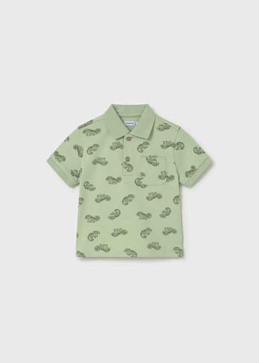 Mayoral - Printed Polo Shirt - Matcha