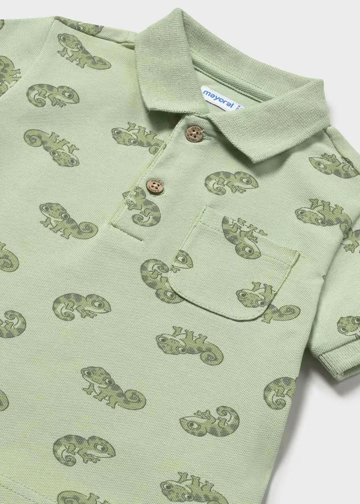 Mayoral - Printed Polo Shirt - Matcha