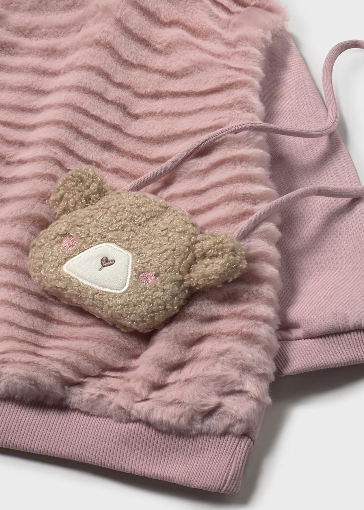 Mayoral - Dress with Teddy Bear Purse - Crystal