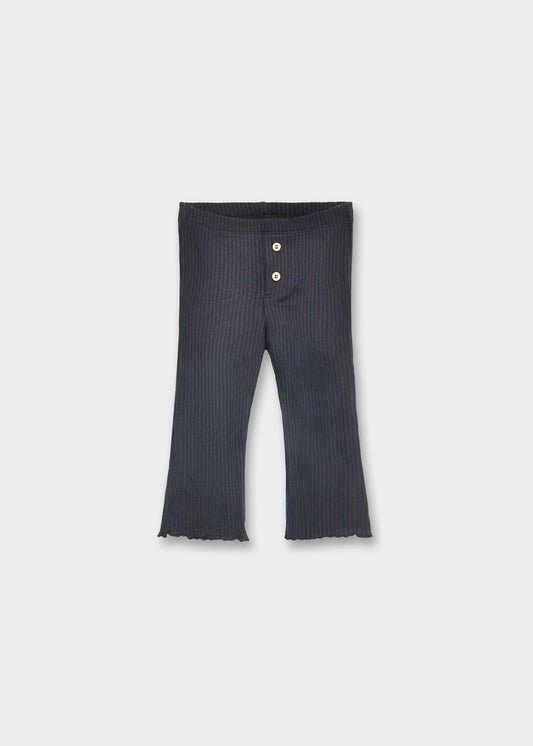 Mayoral - Ribbed Flare Leggings - Navy