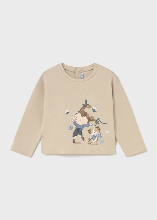 Mayoral - Long Sleeve Tshirt - Sand