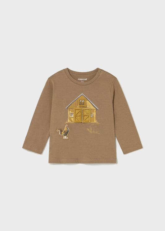 Mayoral - Long Sleeve Tshirt - Caramel