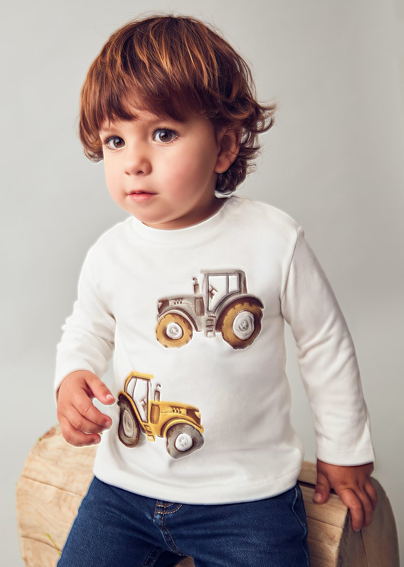 Mayoral - Long Sleeve T-shirt - Cream
