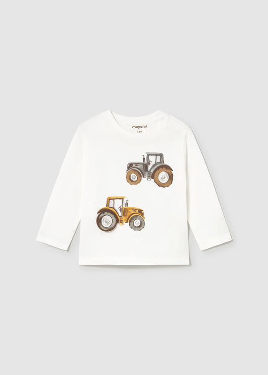 Mayoral - Long Sleeve T-shirt - Cream