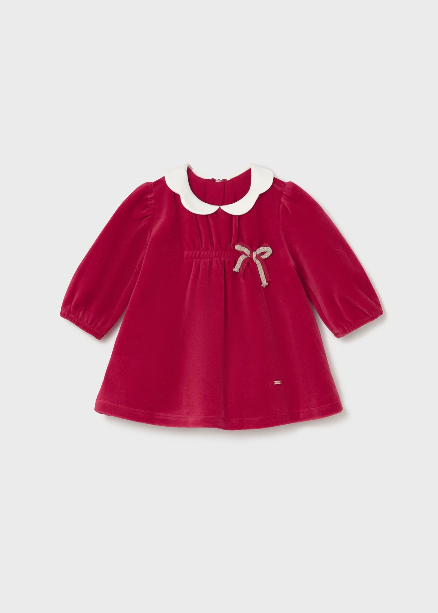 Mayoral - Velour Dress - Cherry
