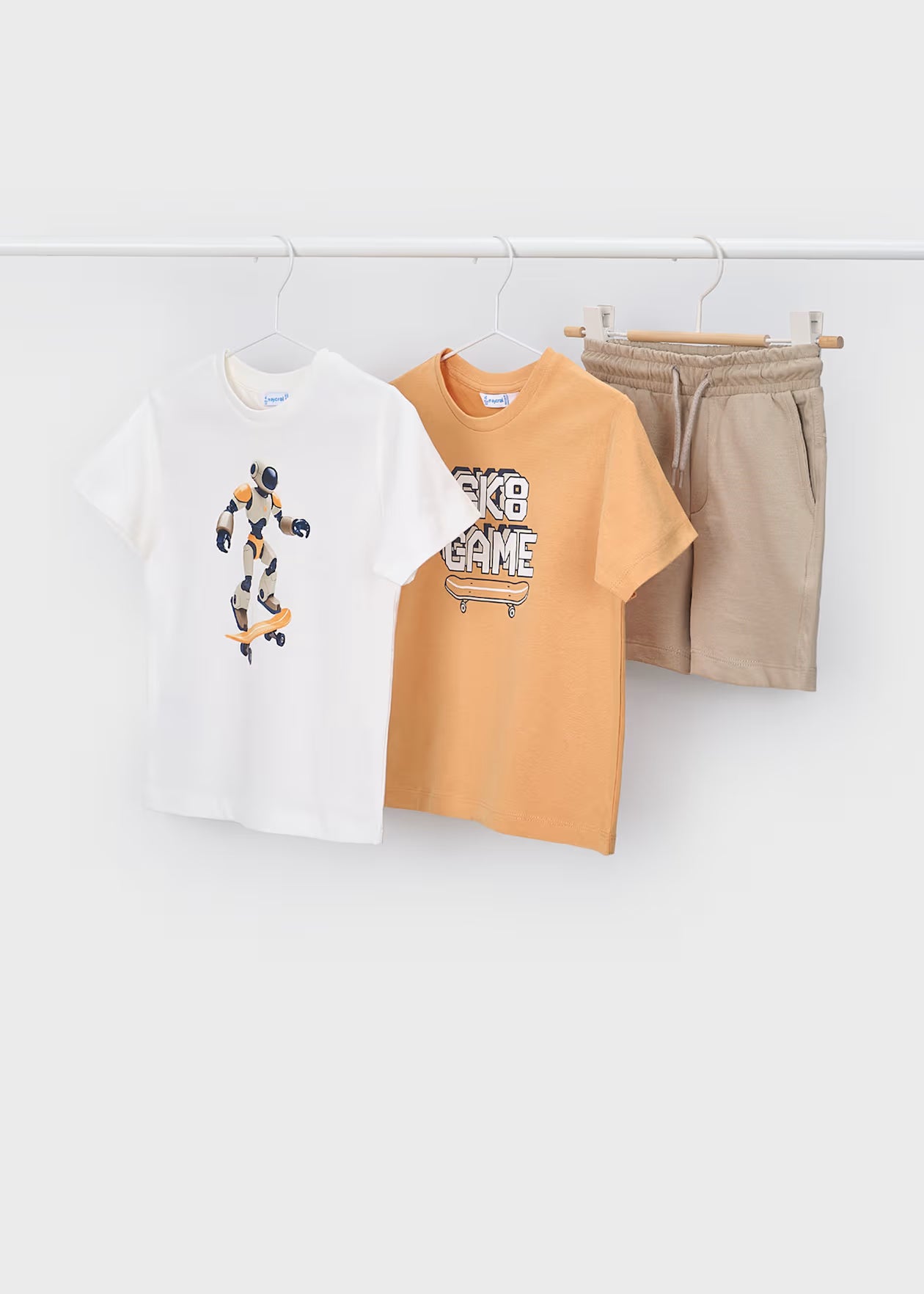 Mayoral - 3pc Short Set - Peach