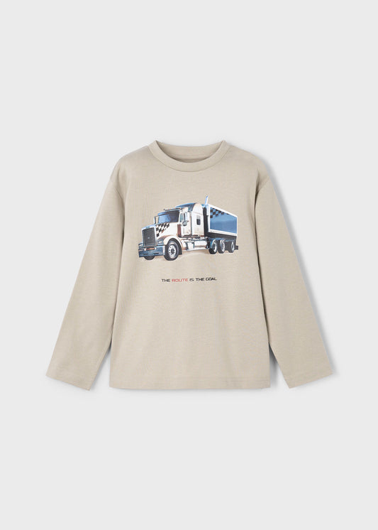 Mayoral - Long Sleeve T-shirt - Bark