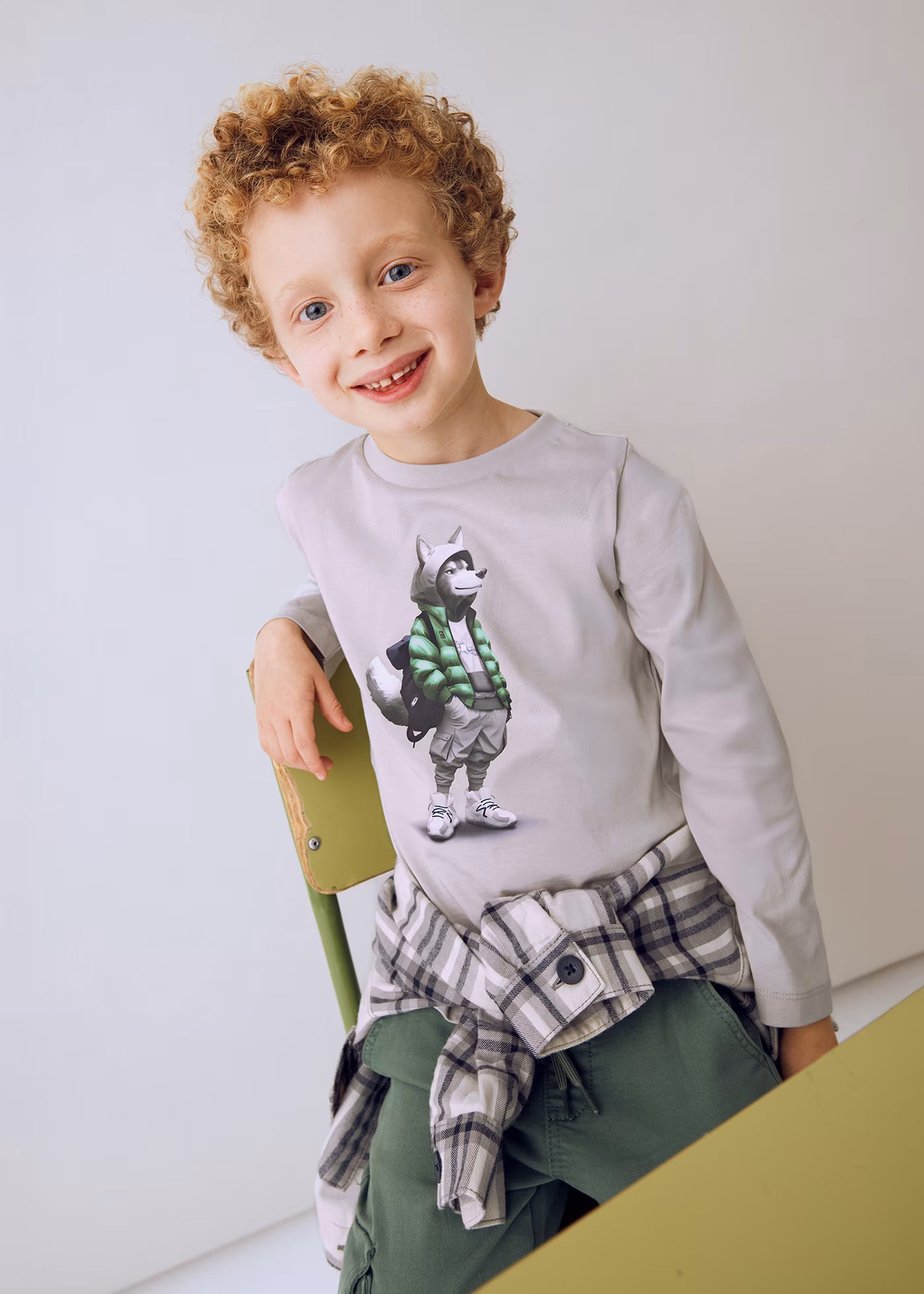 Mayoral - Long Sleeve T-shirt - Smoke