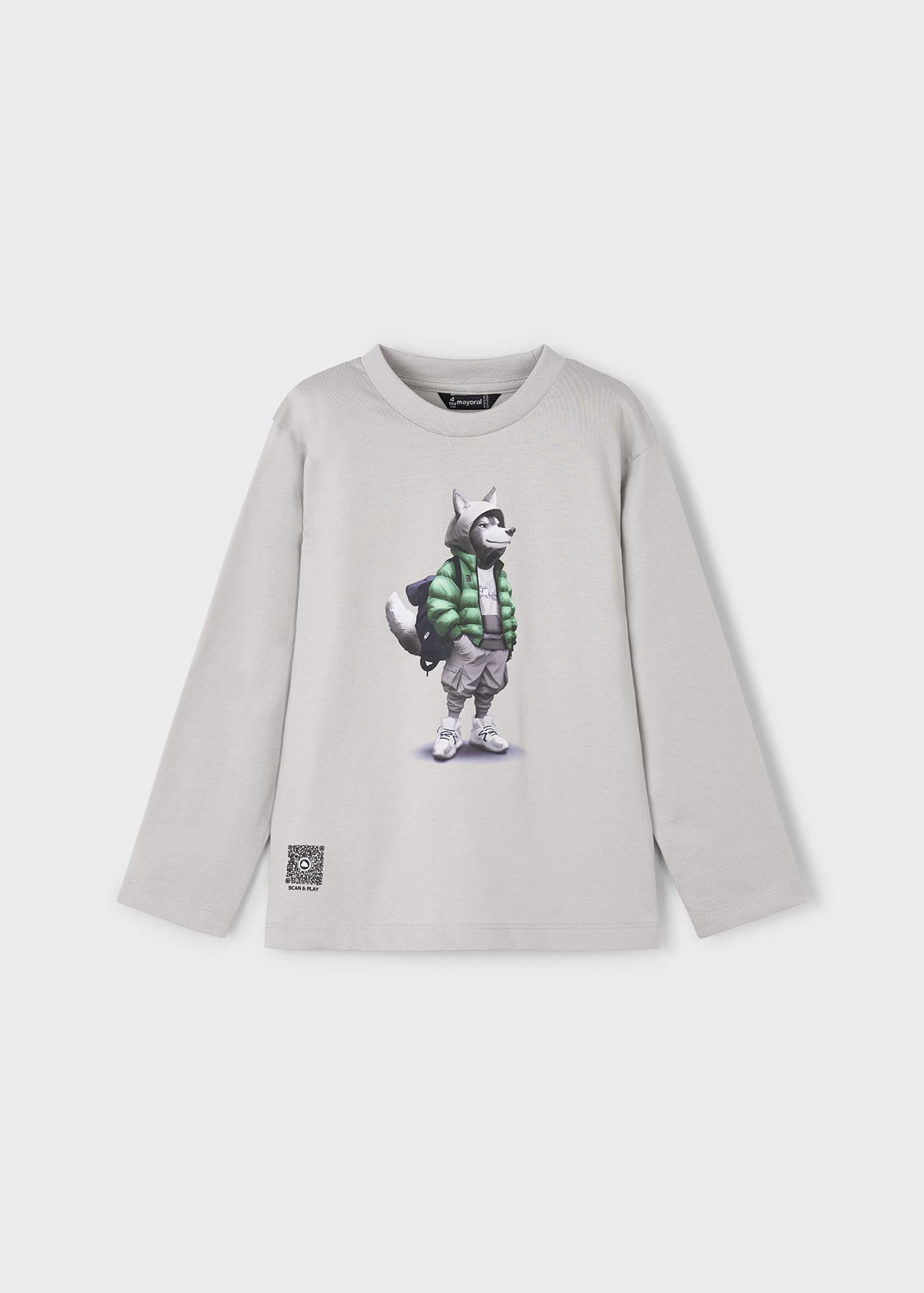 Mayoral - Long Sleeve T-shirt - Smoke