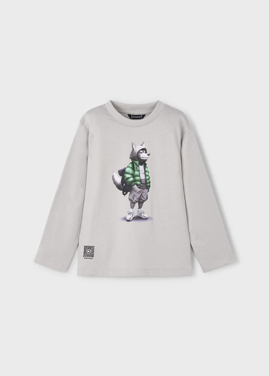 Mayoral - Long Sleeve T-shirt - Smoke