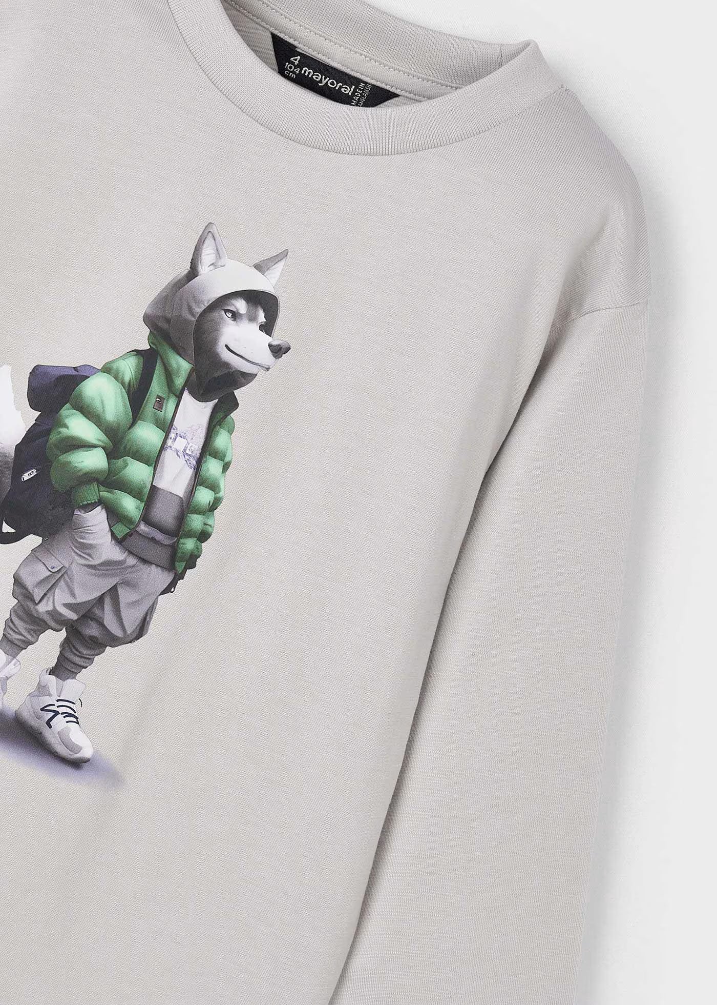 Mayoral - Long Sleeve T-shirt - Smoke