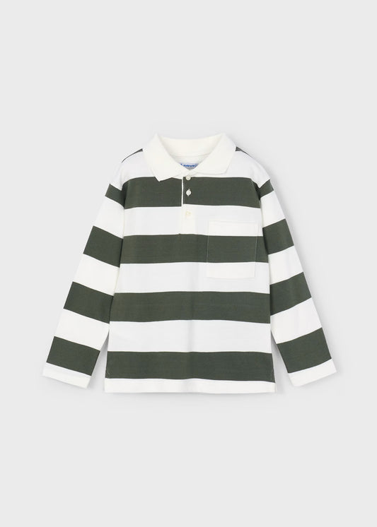 Mayoral - Long Sleeve Polo Shirt - Olive