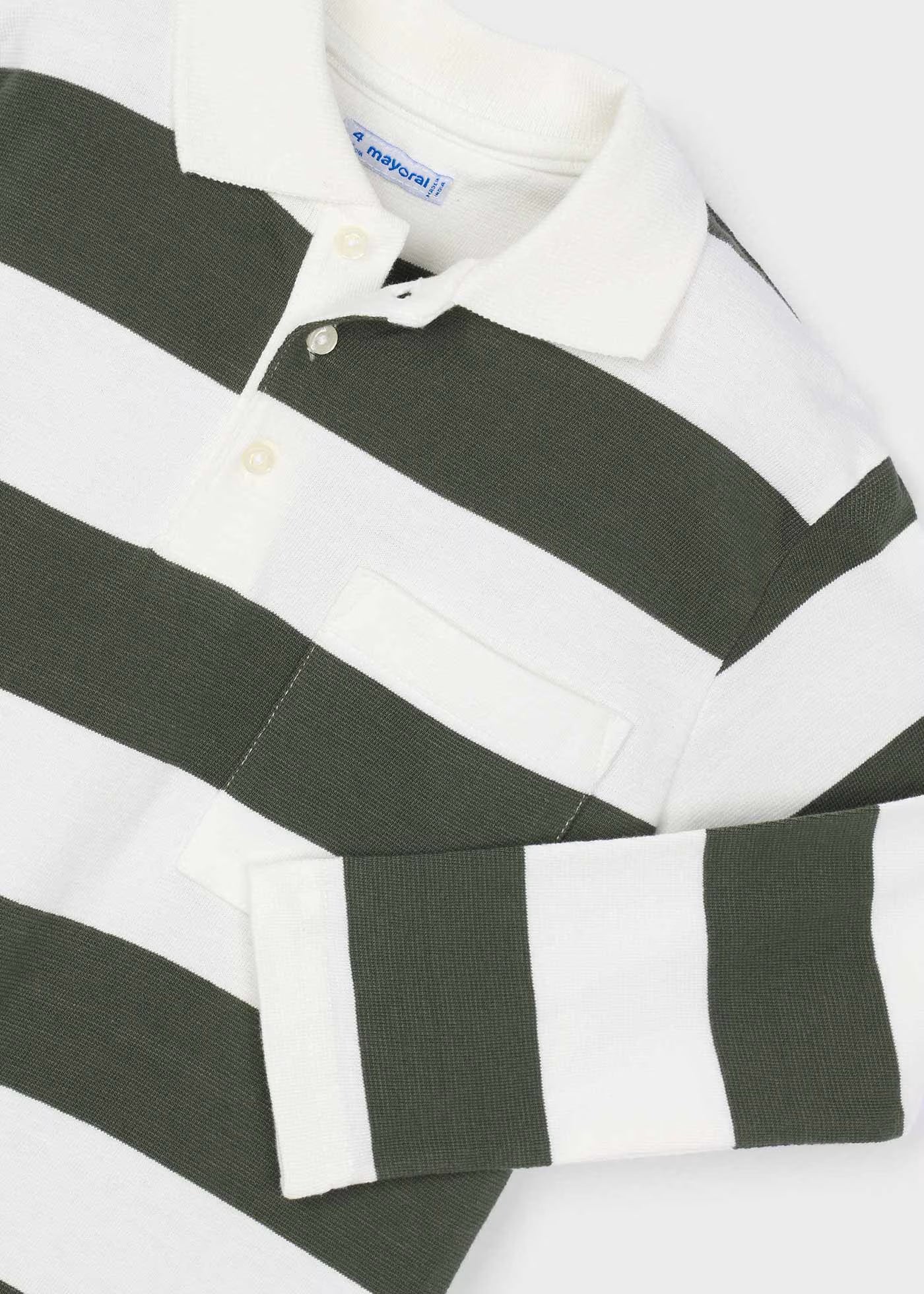 Mayoral - Long Sleeve Polo Shirt - Olive